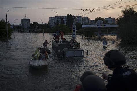 Waters continue to swell in flooded southern Ukraine day after dam breach